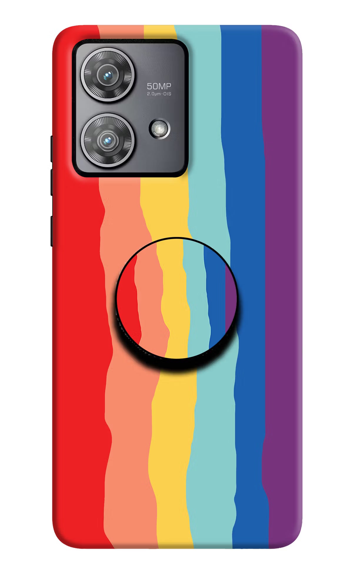 Rainbow Moto Edge 40 Neo Pop Case by Casekaro