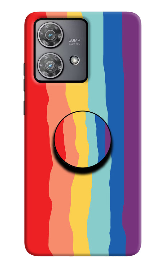 Rainbow Moto Edge 40 Neo Pop Case by Casekaro
