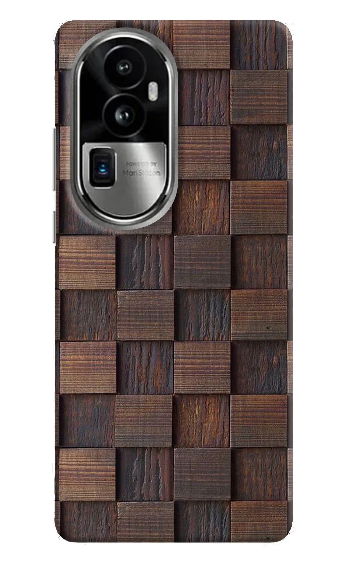 Wooden Cube Design Oppo Reno10 Pro+ 5G Hard Case Back Cover by Casekaro