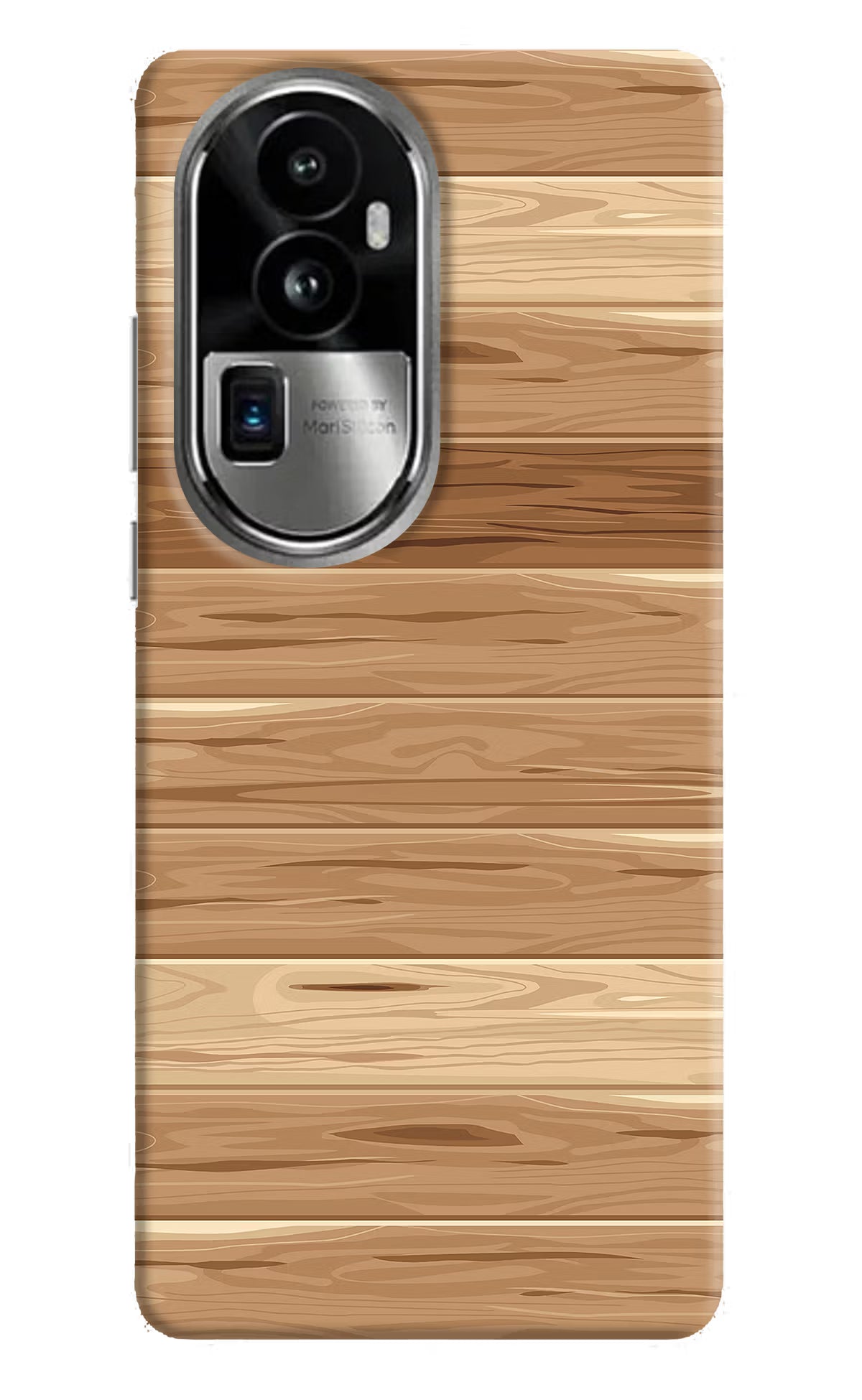 Wooden Vector Oppo Reno10 Pro+ 5G Hard Case Back Cover by Casekaro