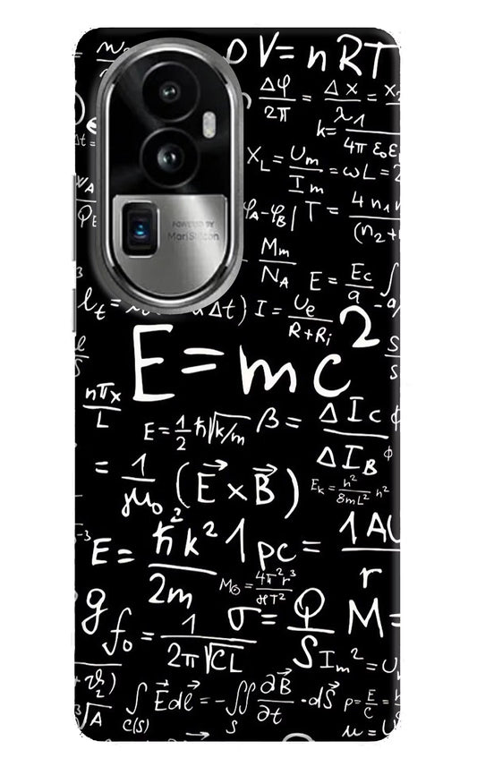 Physics Formula Oppo Reno10 Pro+ 5G Hard Case Back Cover by Casekaro