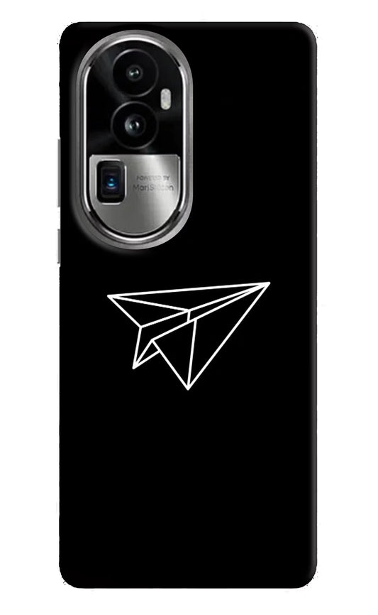Paper Plane White Oppo Reno10 Pro+ 5G Hard Case Back Cover by Casekaro