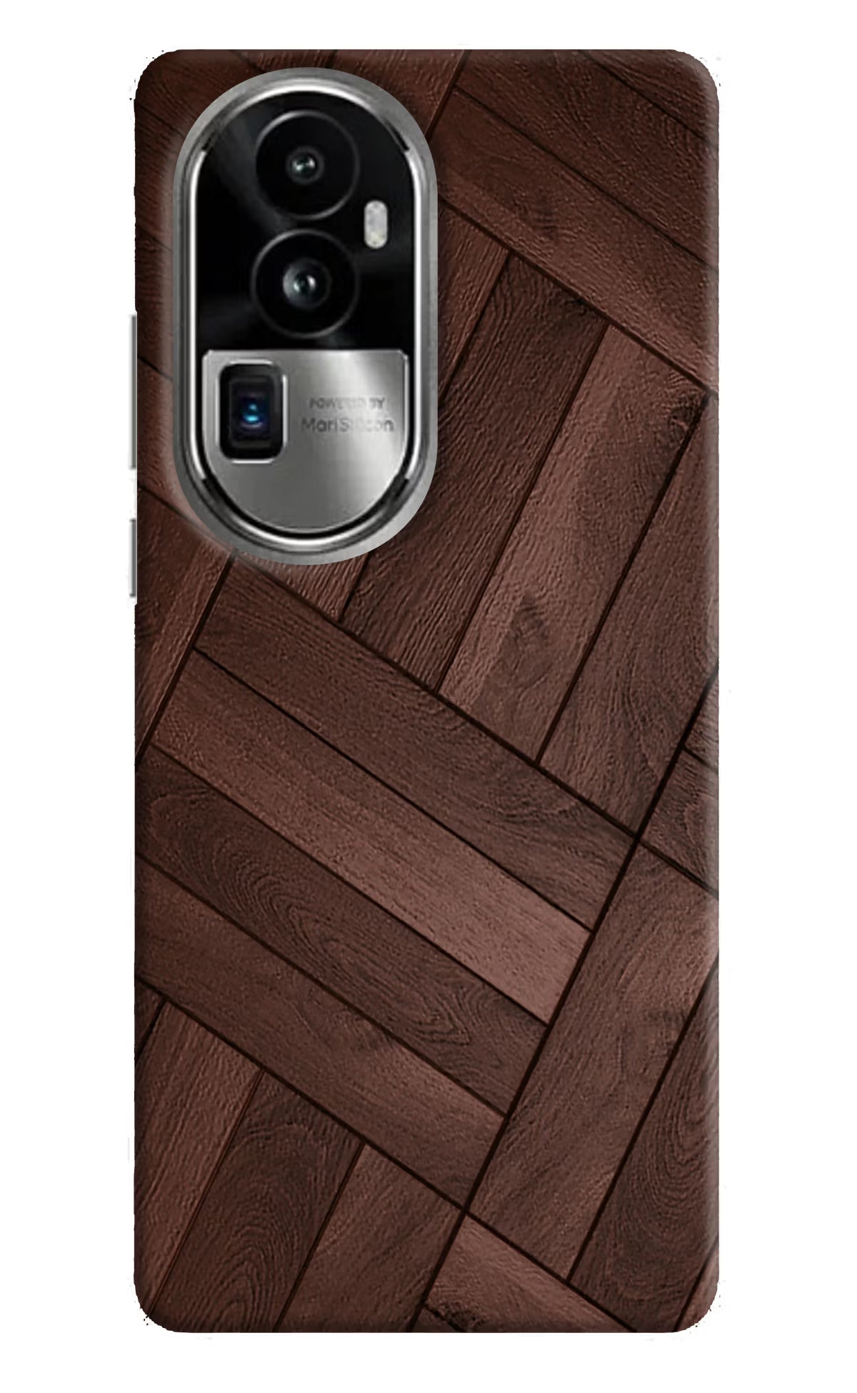 Wooden Texture Design Oppo Reno10 Pro+ 5G Hard Case Back Cover by Casekaro