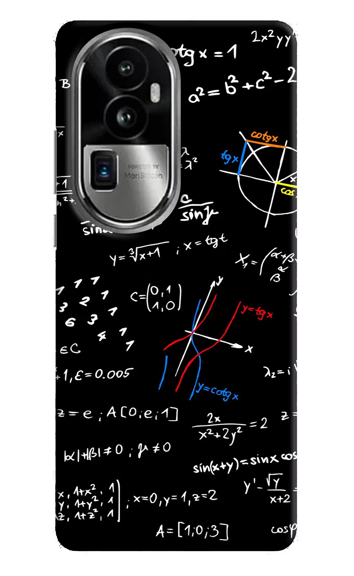 Mathematics Formula Oppo Reno10 Pro+ 5G Hard Case Back Cover by Casekaro