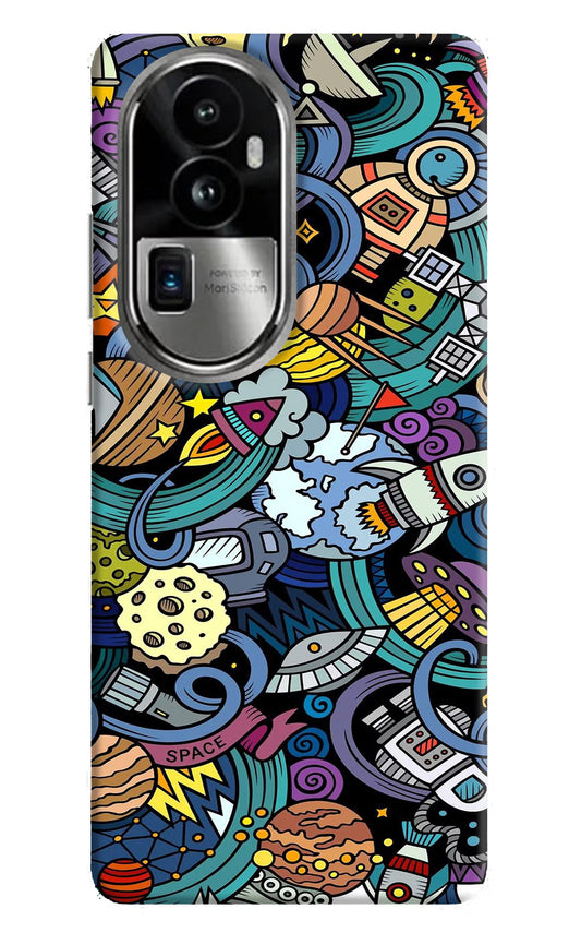 Space Abstract Oppo Reno10 Pro+ 5G Hard Case Back Cover by Casekaro