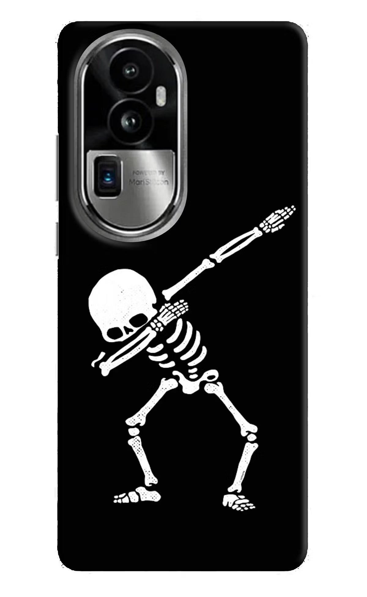 Dabbing Skeleton Art Oppo Reno10 Pro+ 5G Hard Case Back Cover by Casekaro
