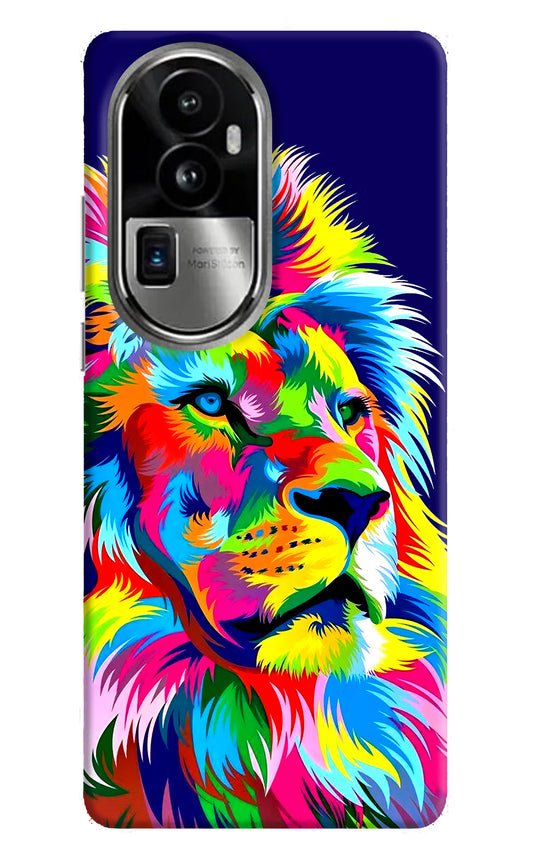 Vector Art Lion Oppo Reno10 Pro+ 5G Hard Case Back Cover by Casekaro