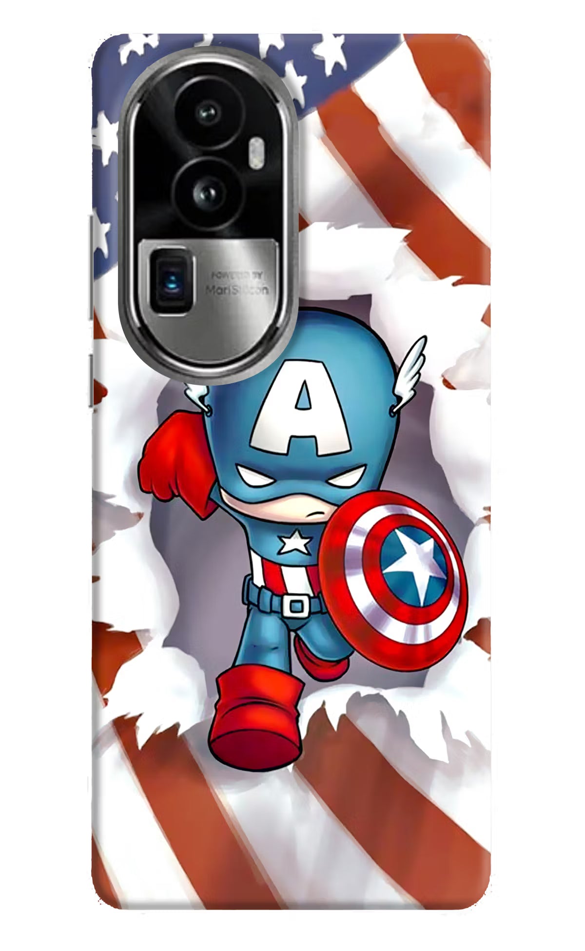 Captain America Oppo Reno10 Pro+ 5G Hard Case Back Cover by Casekaro