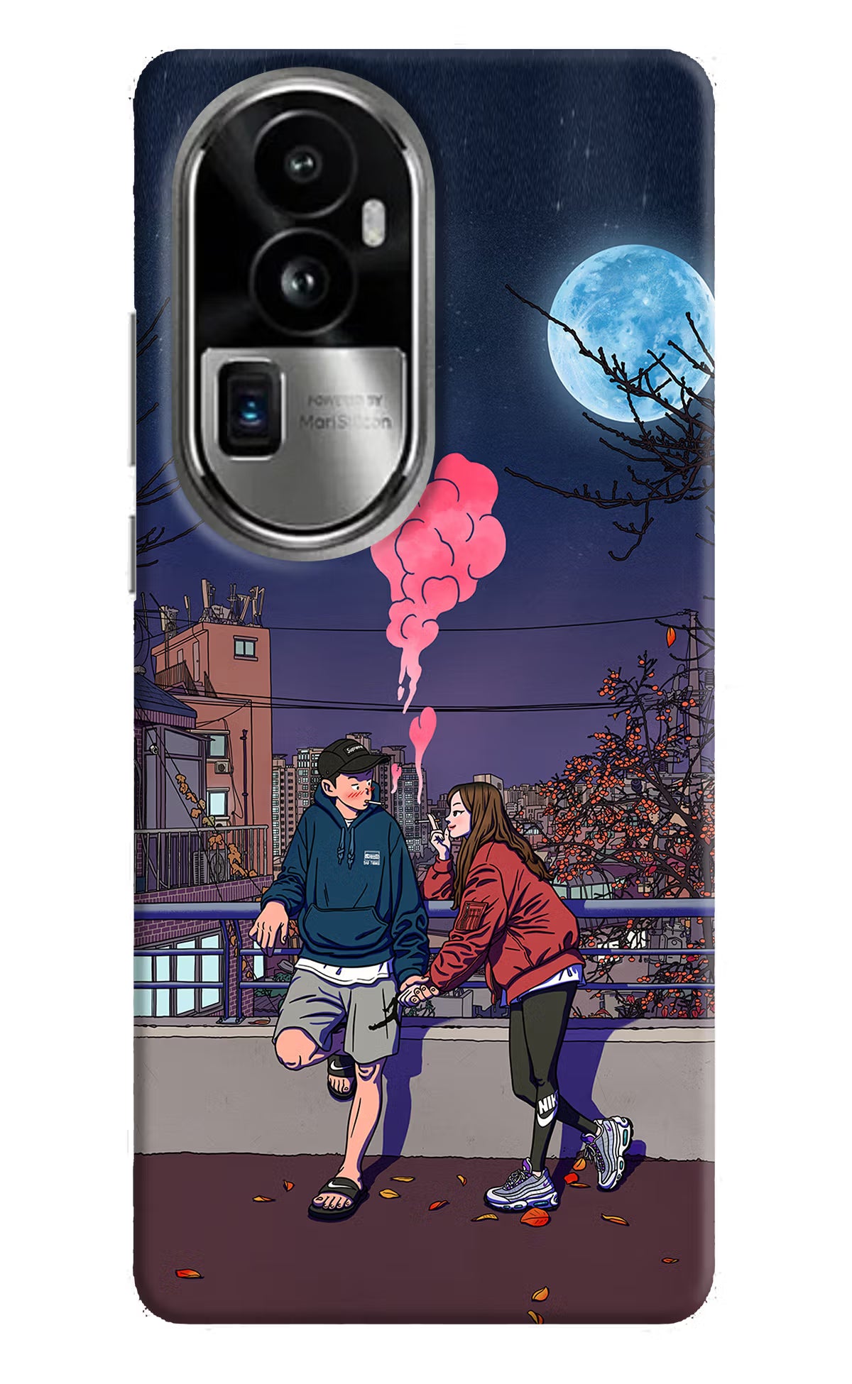 Chilling Couple Oppo Reno10 Pro+ 5G Hard Case Back Cover by Casekaro