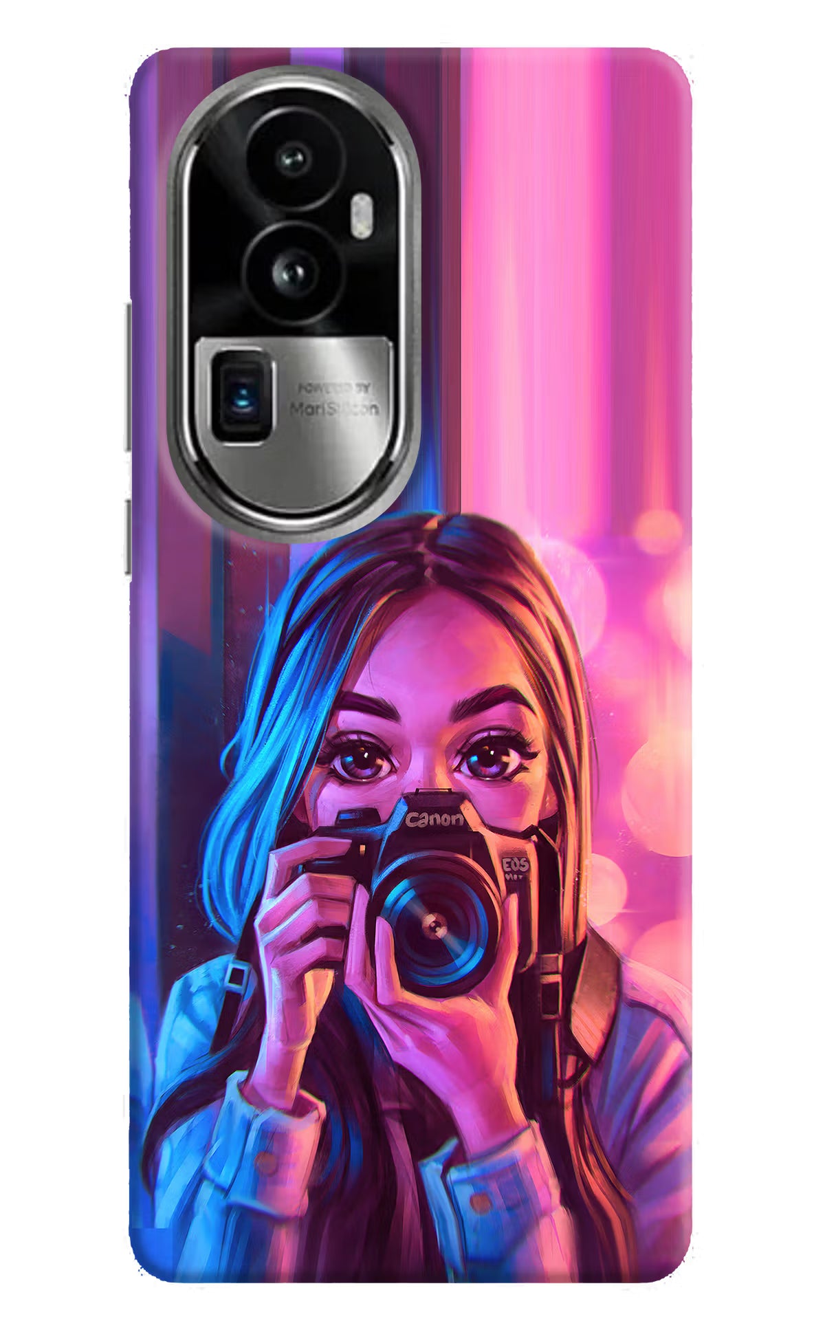 Girl Photographer Oppo Reno10 Pro+ 5G Hard Case Back Cover by Casekaro