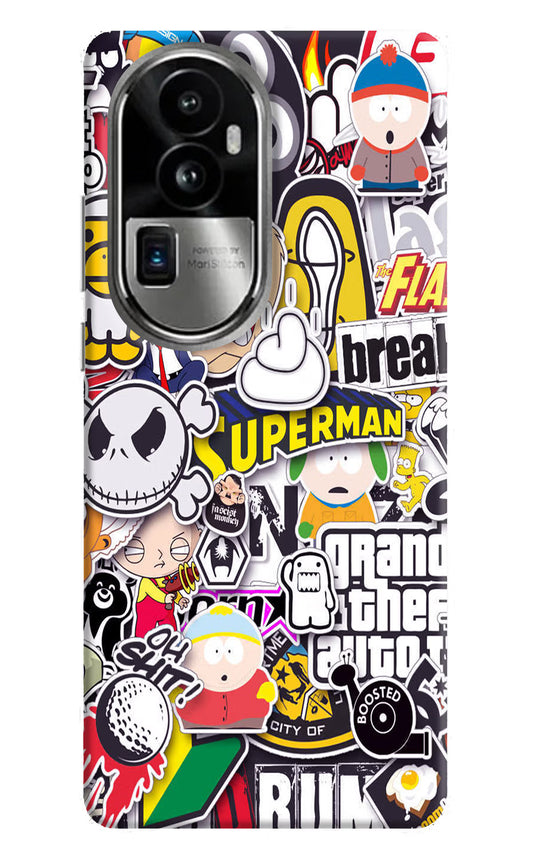 Sticker Bomb Oppo Reno10 Pro+ 5G Hard Case Back Cover by Casekaro