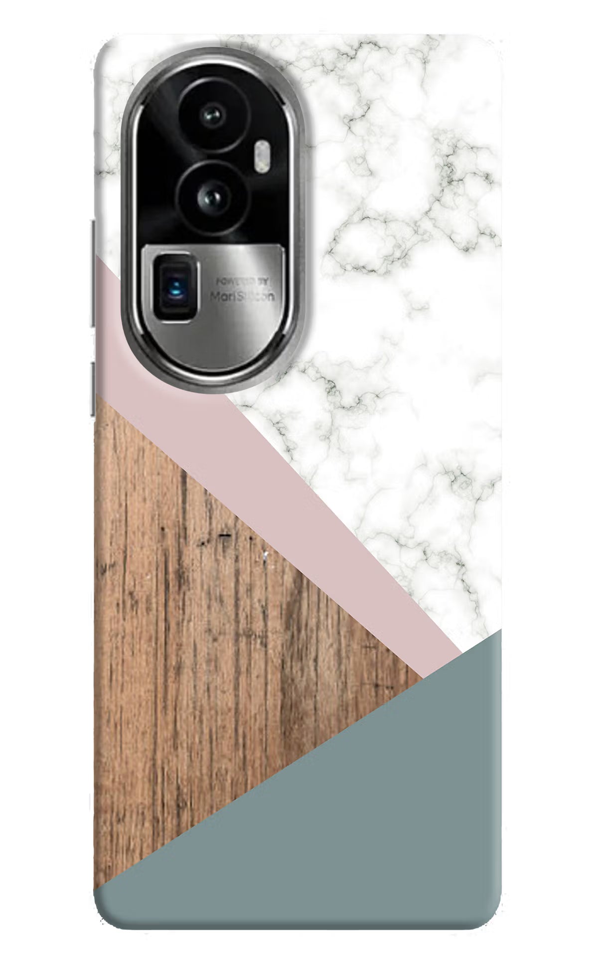 Marble wood Abstract Oppo Reno10 Pro+ 5G Hard Case Back Cover by Casekaro