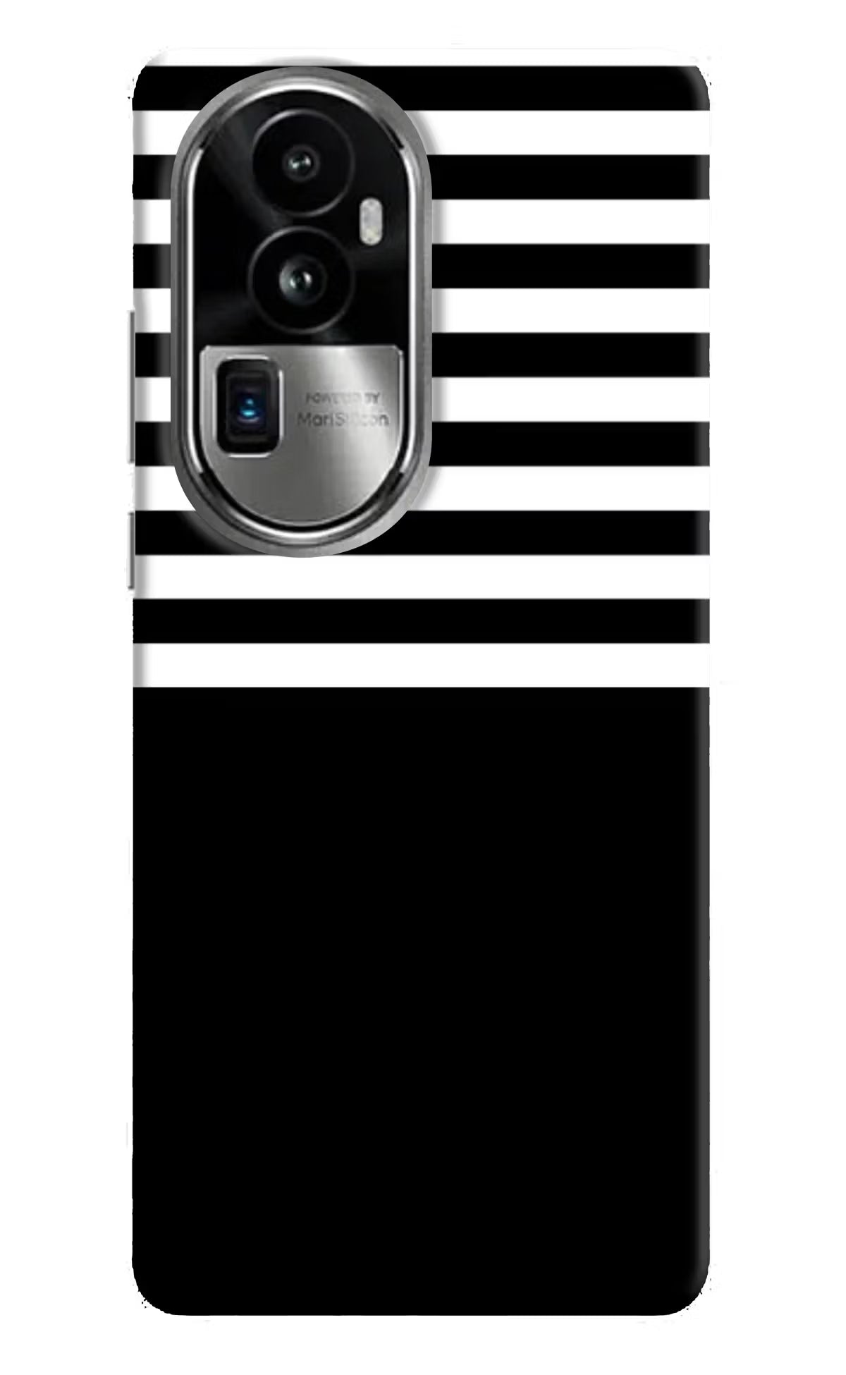 Black and White Print Oppo Reno10 Pro+ 5G Hard Case Back Cover by Casekaro