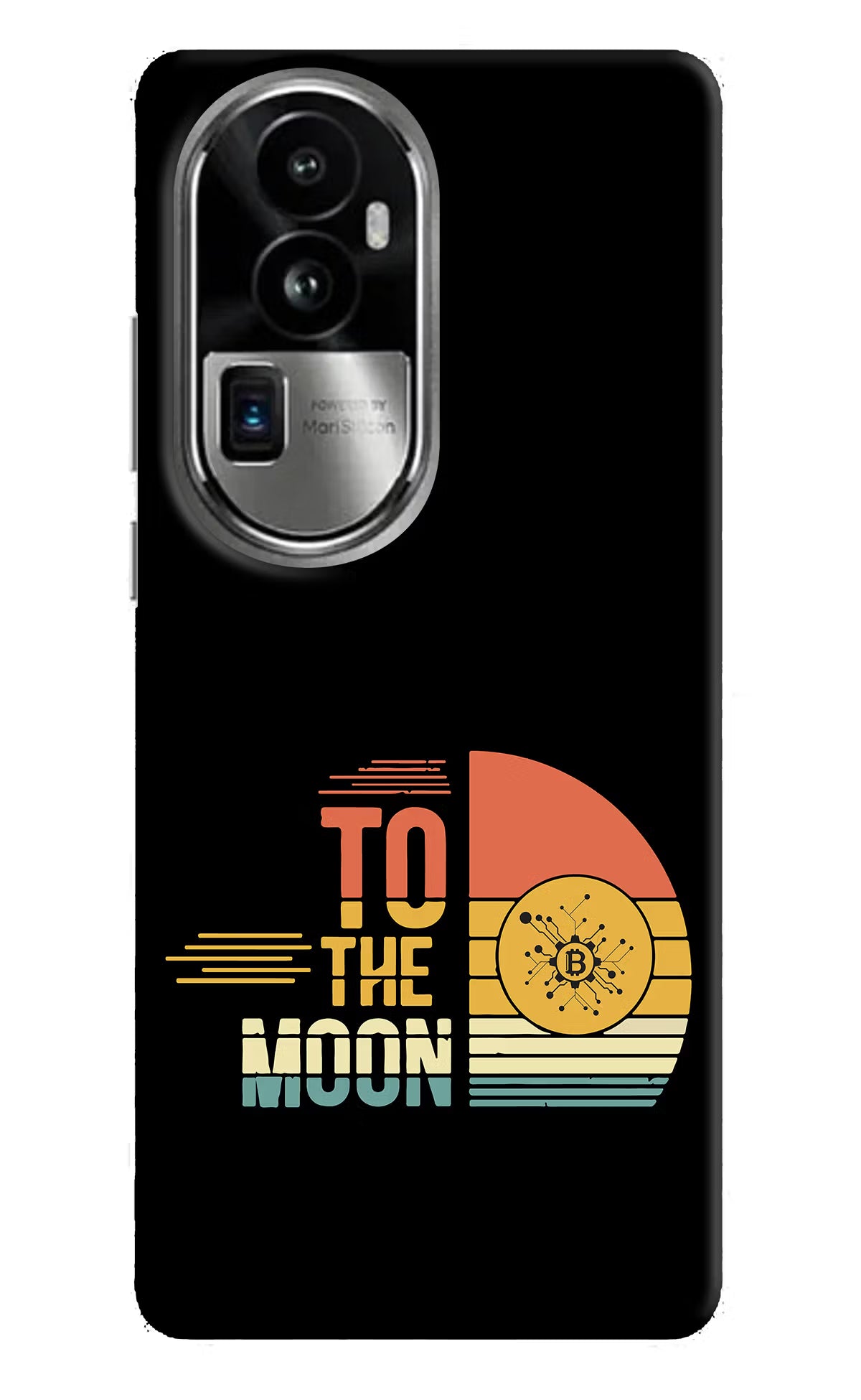 To the Moon Oppo Reno10 Pro+ 5G Hard Case Back Cover by Casekaro
