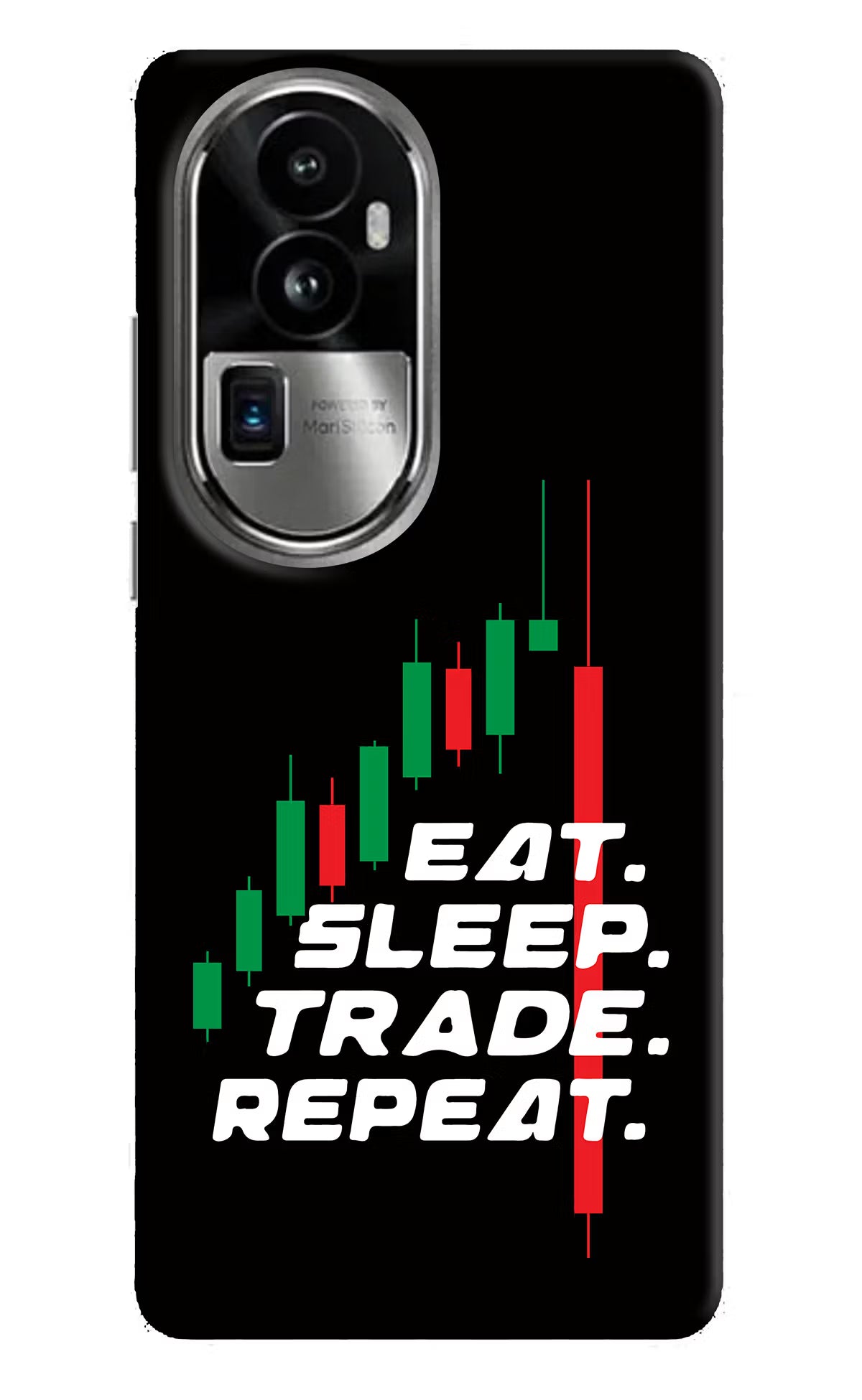 Eat Sleep Trade Repeat Oppo Reno10 Pro+ 5G Hard Case Back Cover by Casekaro