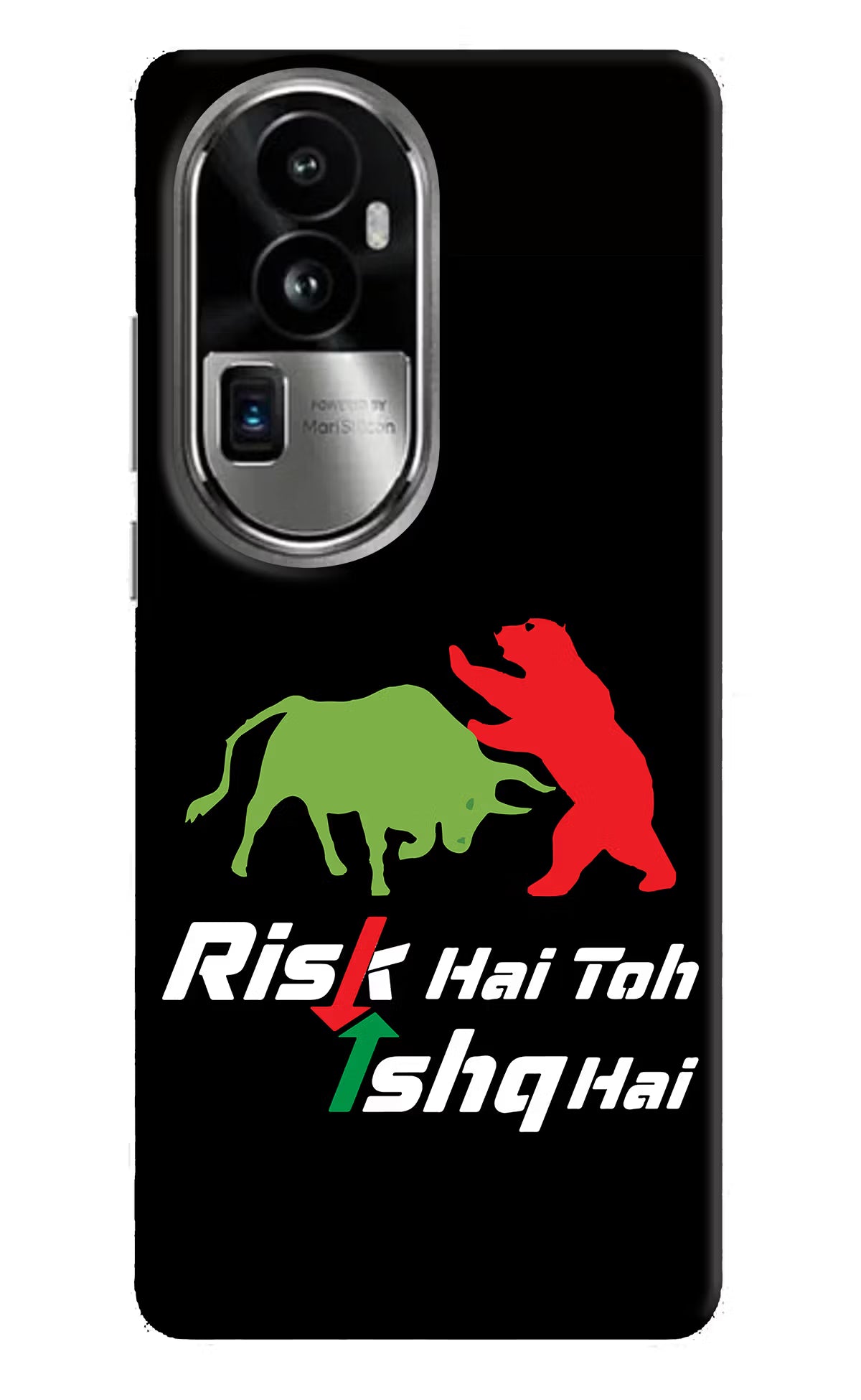 Risk Hai Toh Ishq Hai Oppo Reno10 Pro+ 5G Hard Case Back Cover by Casekaro