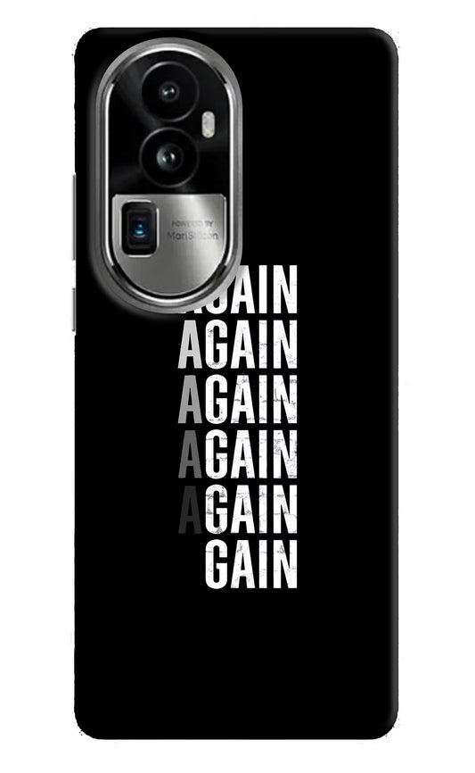 Again Again Gain Oppo Reno10 Pro+ 5G Hard Case Back Cover by Casekaro