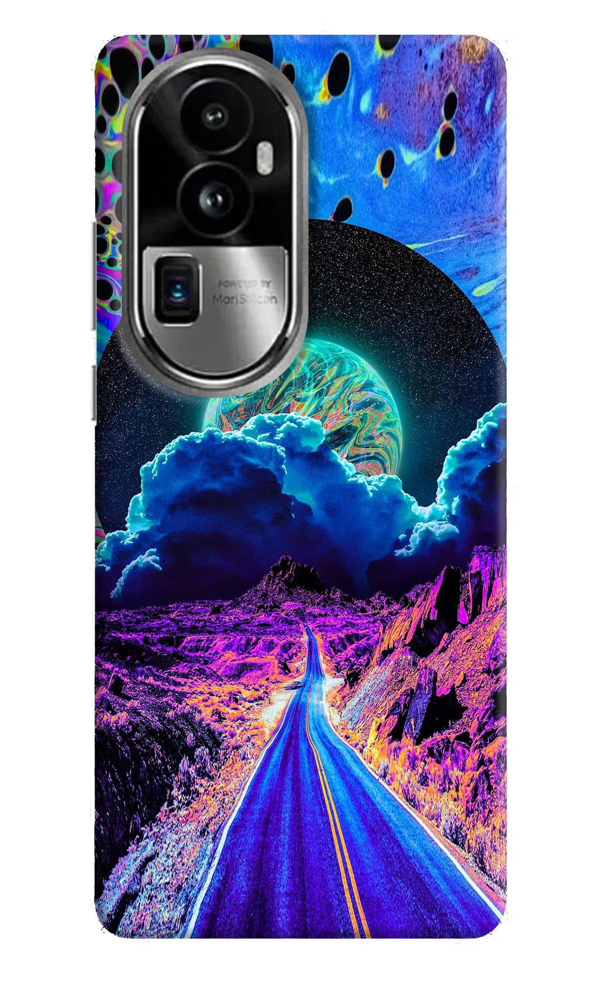 Psychedelic Painting Oppo Reno10 Pro+ 5G Hard Case Back Cover by Casekaro