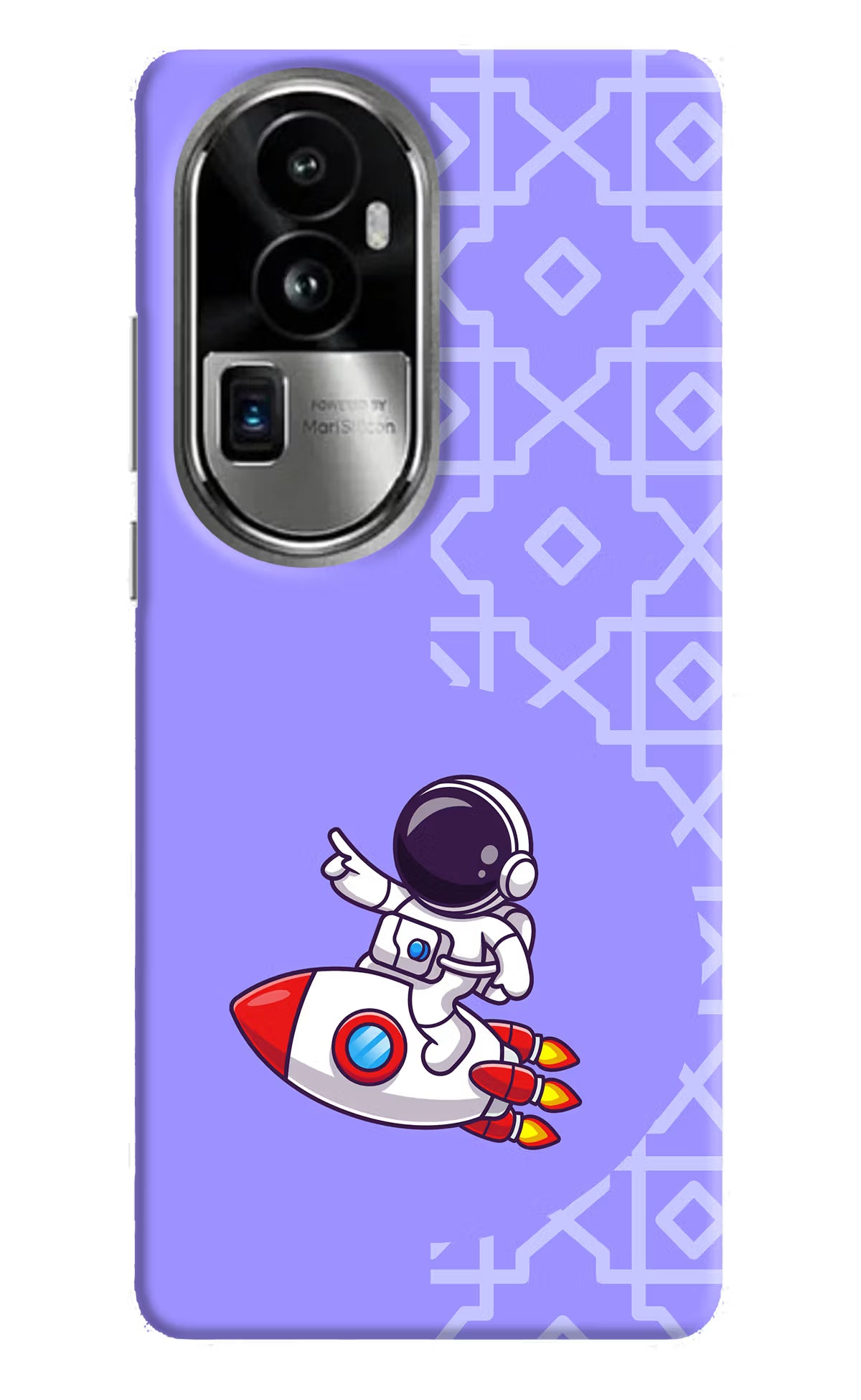 Cute Astronaut Oppo Reno10 Pro+ 5G Hard Case Back Cover by Casekaro