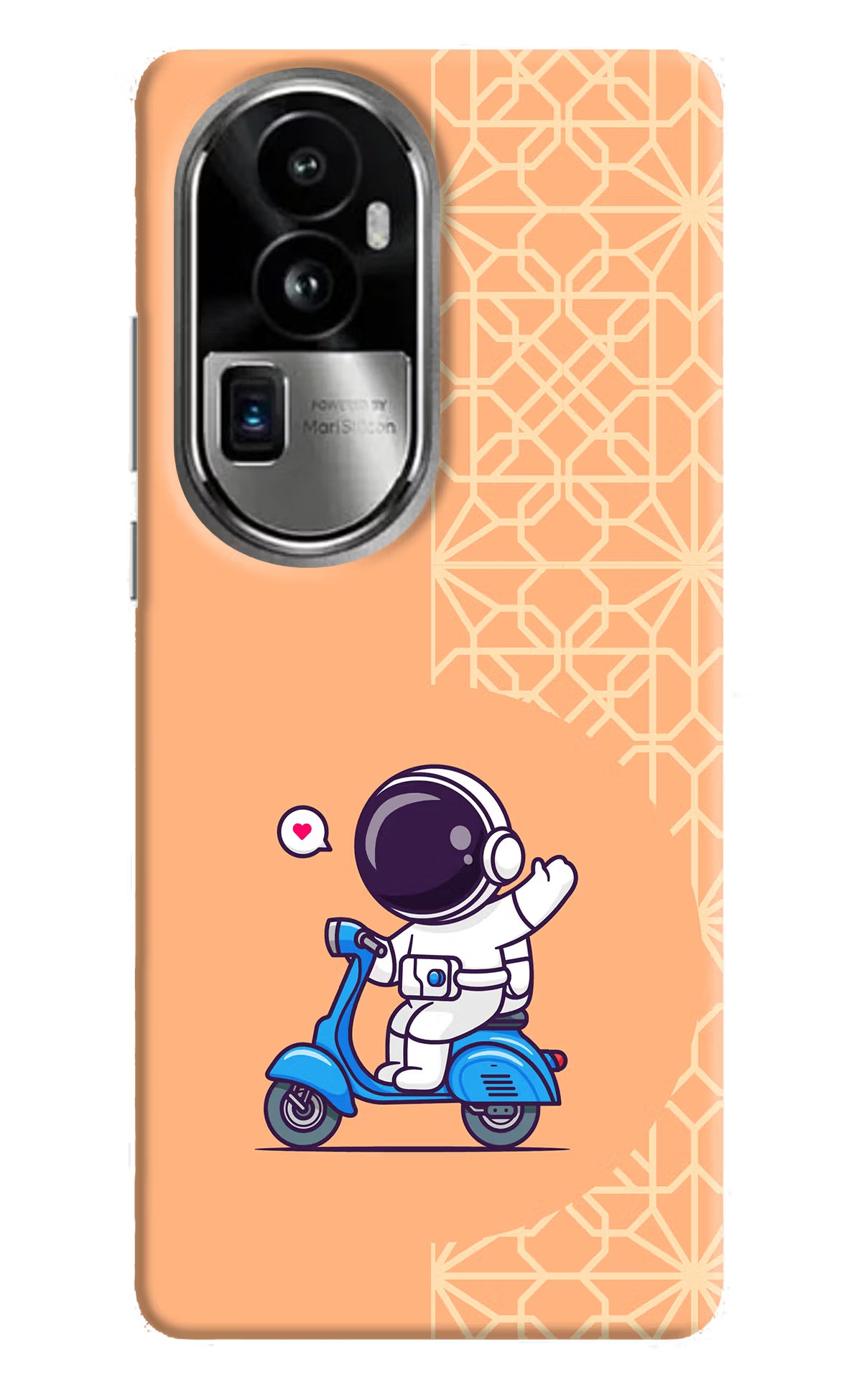 Cute Astronaut Riding Oppo Reno10 Pro+ 5G Hard Case Back Cover by Casekaro