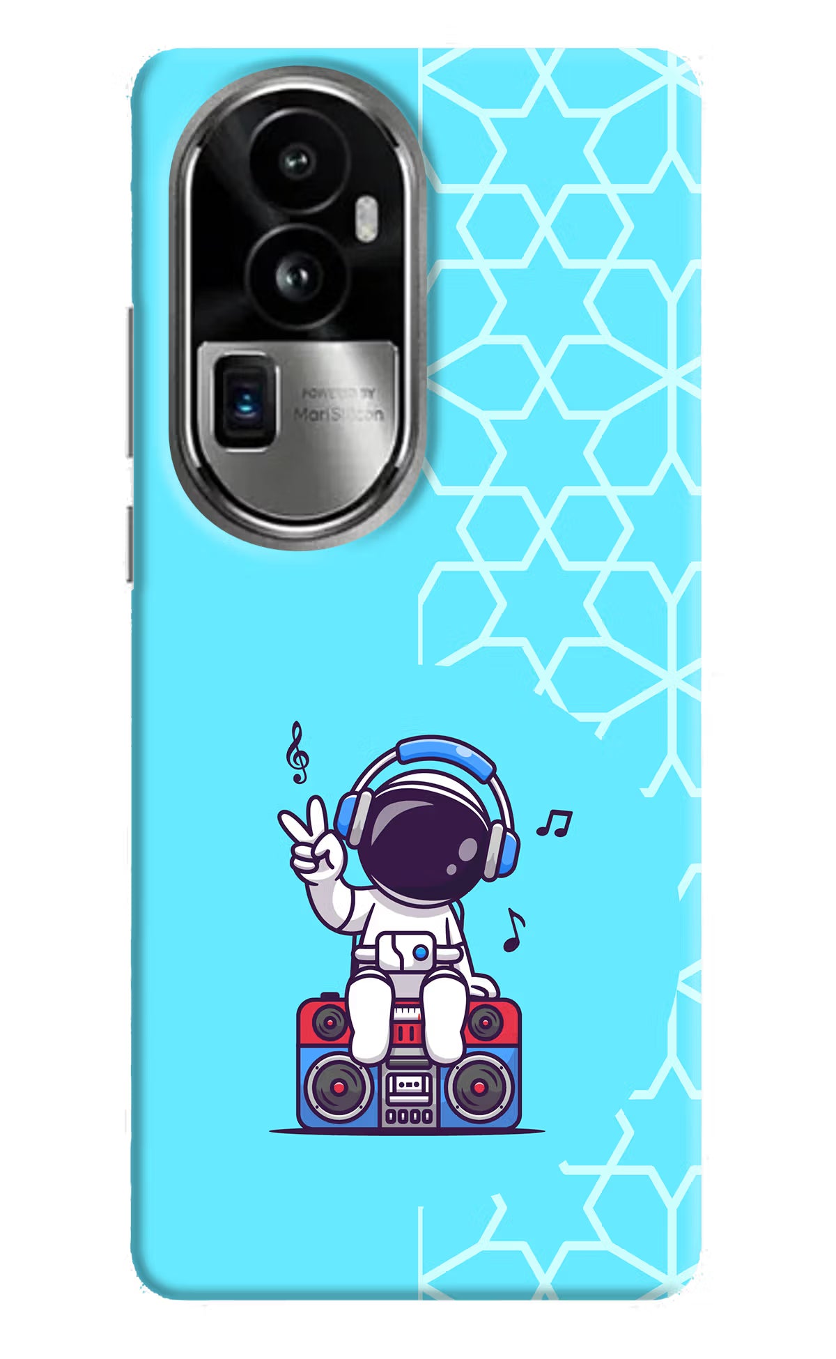 Cute Astronaut Chilling Oppo Reno10 Pro+ 5G Hard Case Back Cover by Casekaro
