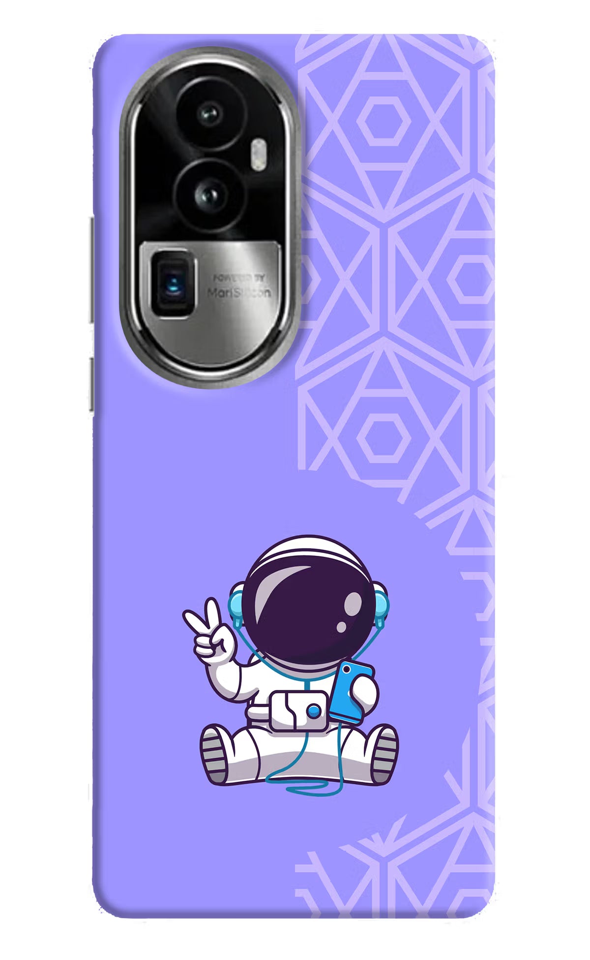 Cute Astronaut Chilling Oppo Reno10 Pro+ 5G Hard Case Back Cover by Casekaro