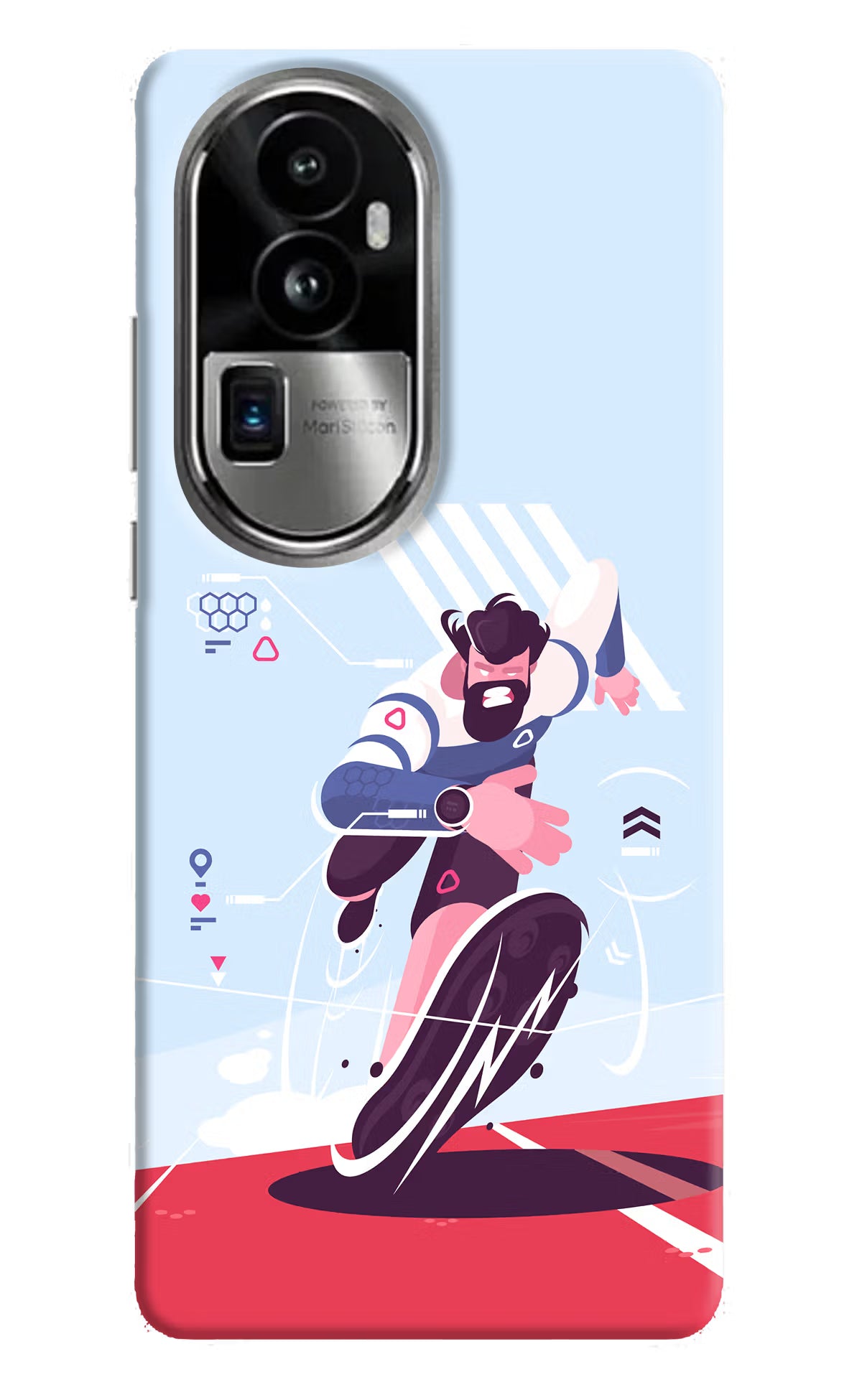 Run Pro Oppo Reno10 Pro+ 5G Hard Case Back Cover by Casekaro