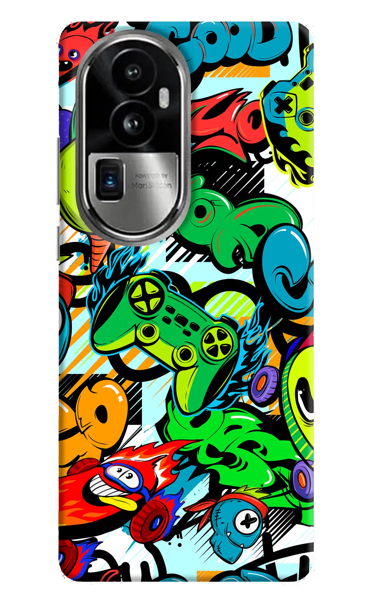 Game Doodle Oppo Reno10 Pro+ 5G Hard Case Back Cover by Casekaro