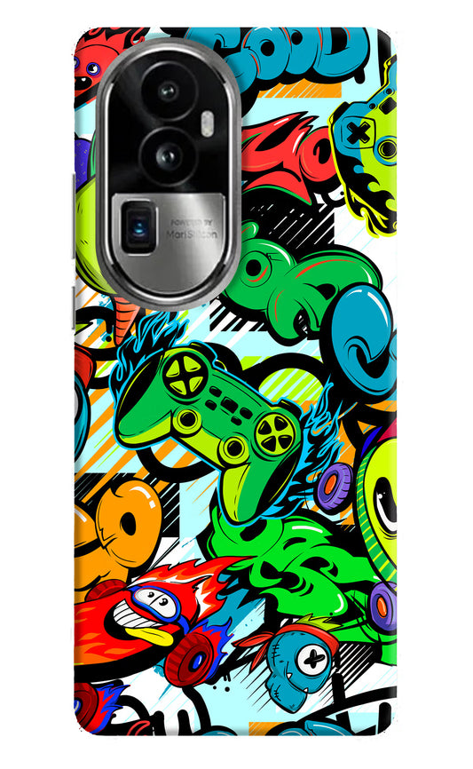 Game Doodle Oppo Reno10 Pro+ 5G Hard Case Back Cover by Casekaro