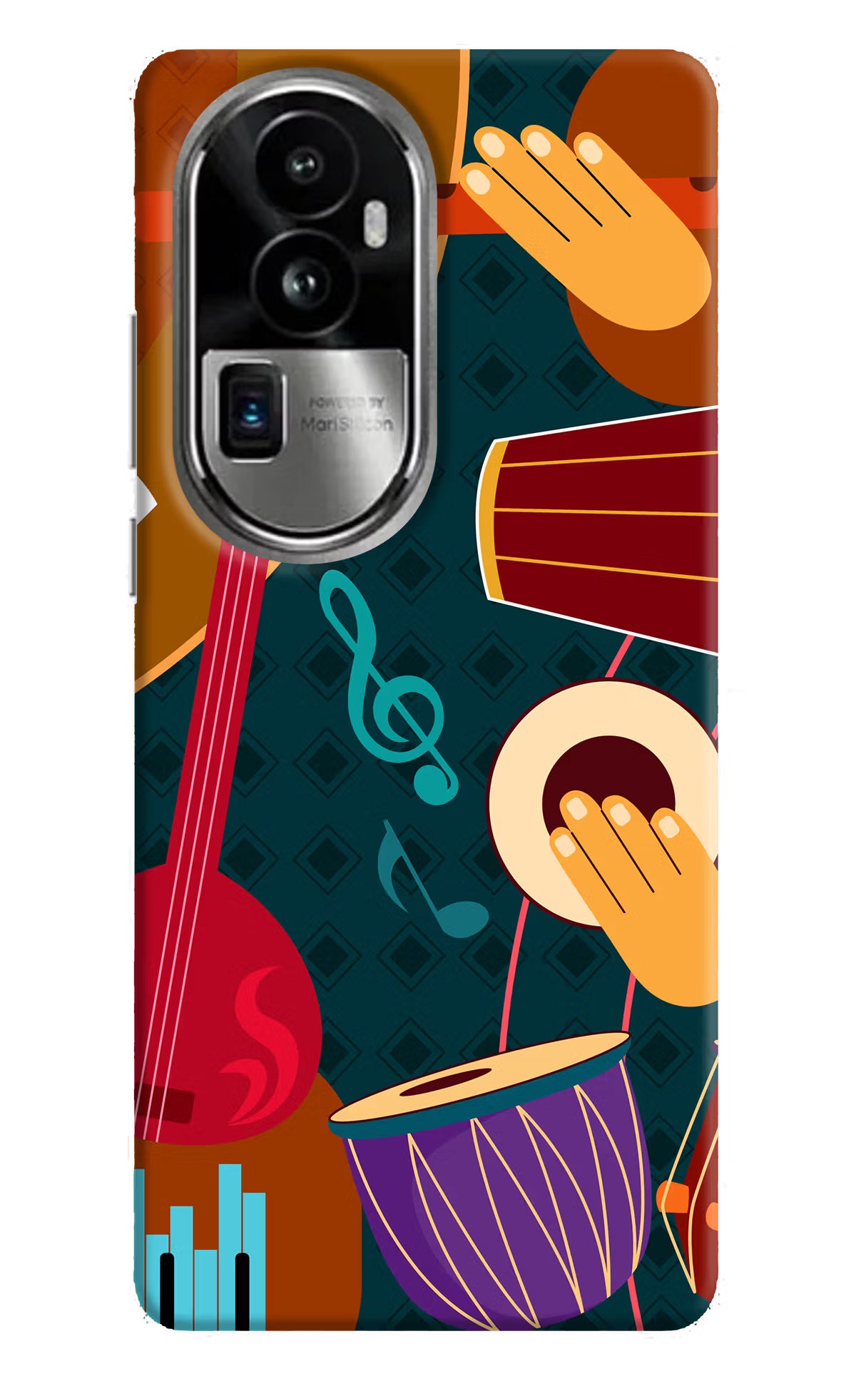 Music Instrument Oppo Reno10 Pro+ 5G Hard Case Back Cover by Casekaro