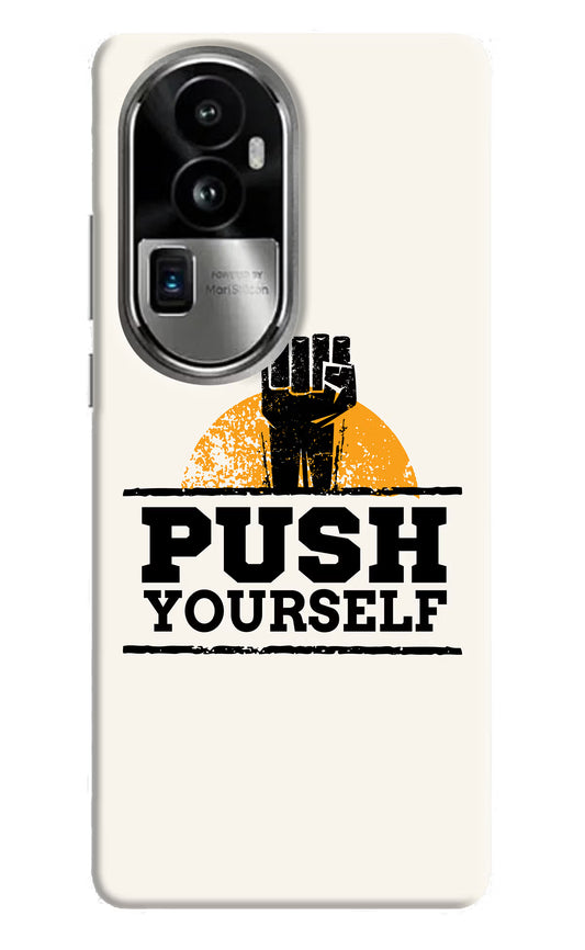 Push Yourself Oppo Reno10 Pro+ 5G Hard Case Back Cover by Casekaro