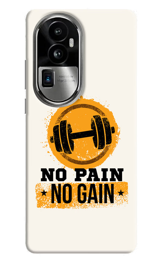 No Pain No Gain Oppo Reno10 Pro+ 5G Hard Case Back Cover by Casekaro