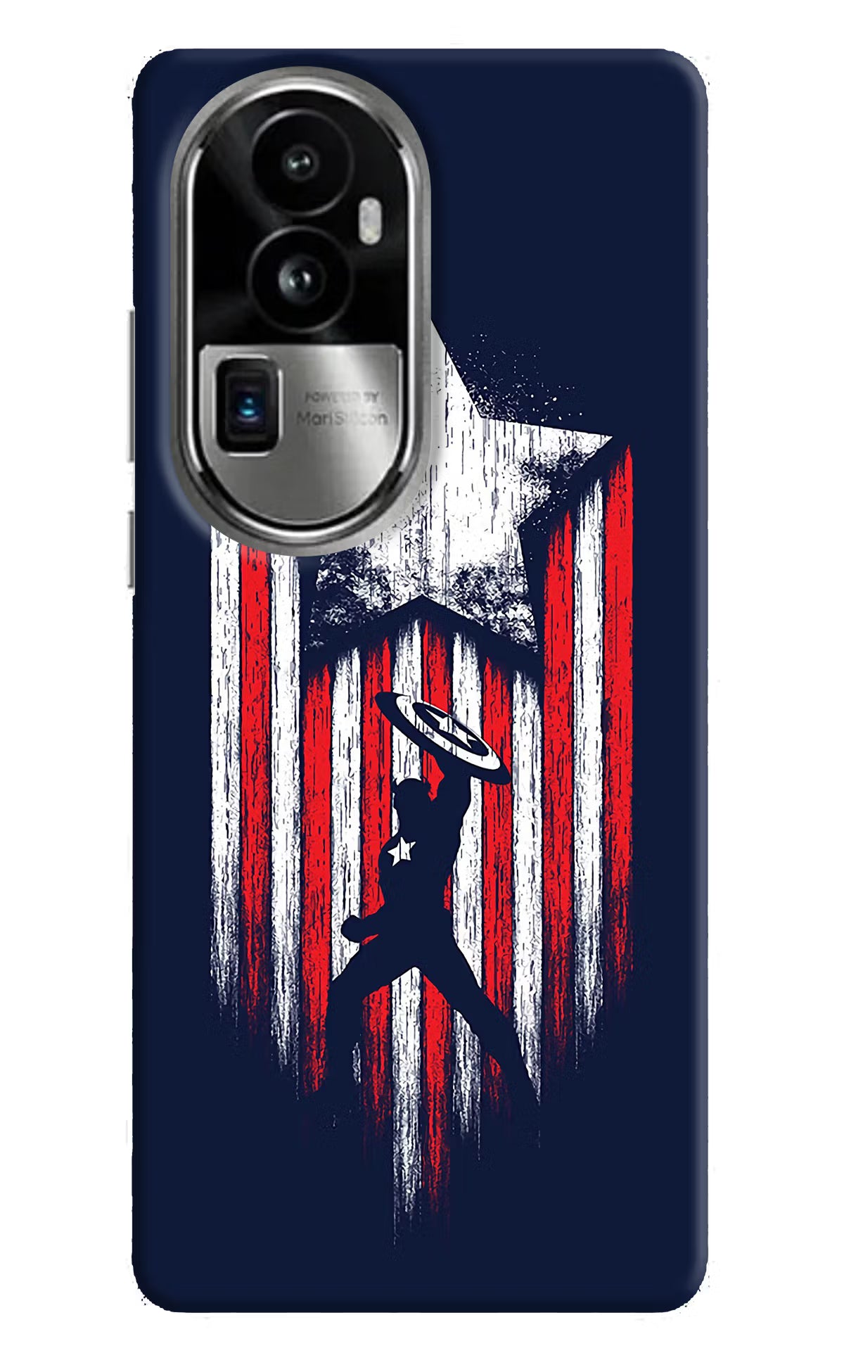 Captain America Marvel Art Oppo Reno10 Pro+ 5G Hard Case Back Cover by Casekaro