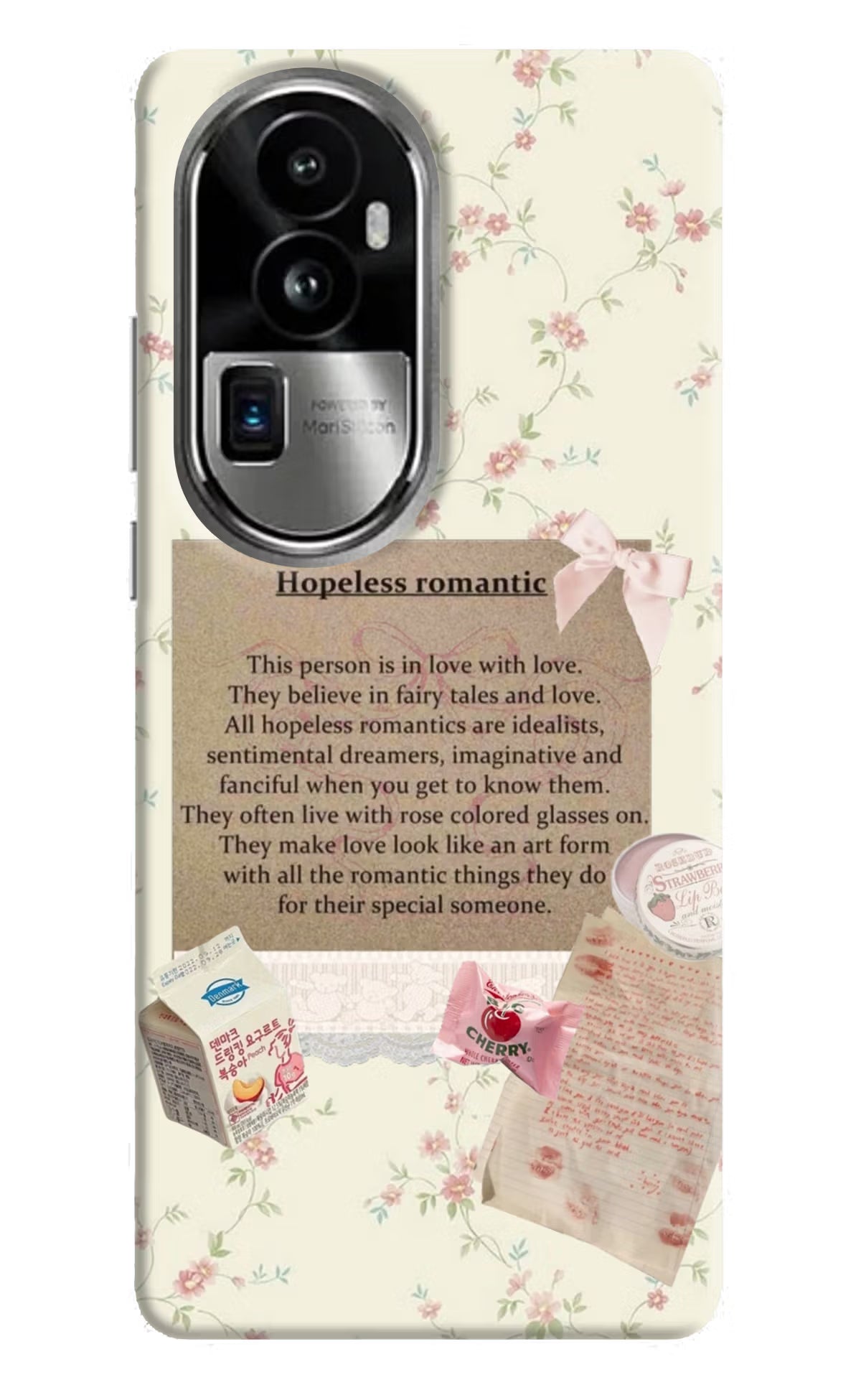 Hopeless Romantic Oppo Reno10 Pro+ 5G Hard Case Back Cover by Casekaro