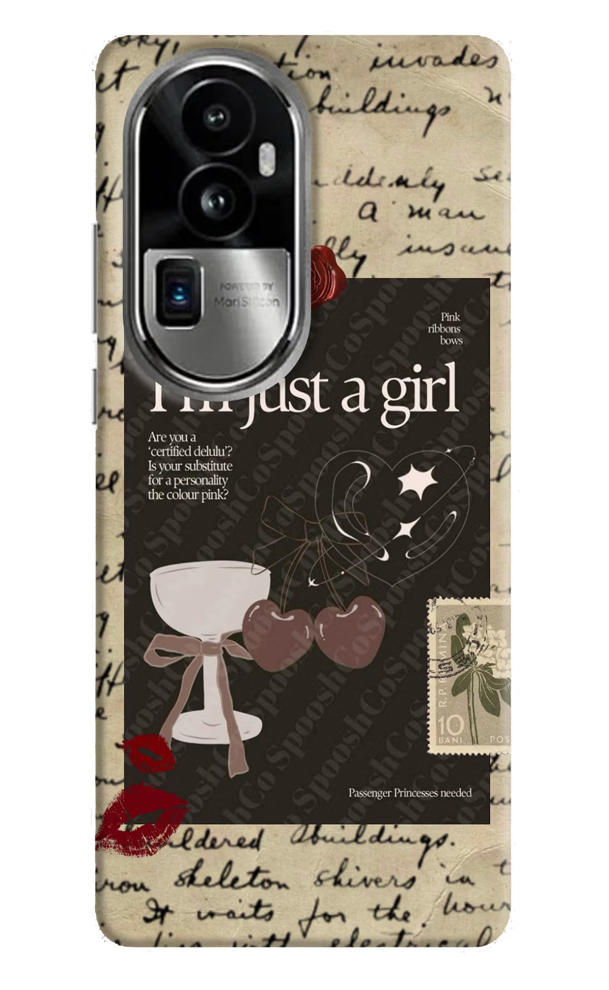 I am just a girl Oppo Reno10 Pro+ 5G Hard Case Back Cover by Casekaro