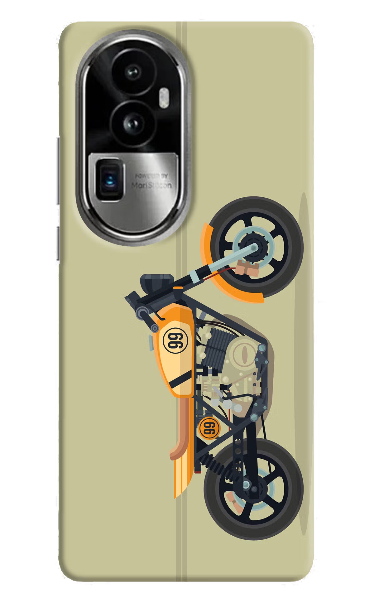 Vertical Speedster Oppo Reno10 Pro+ 5G Hard Case Back Cover by Casekaro