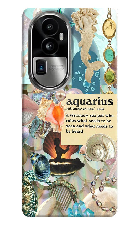 Aquarius Zodiac Oppo Reno10 Pro+ 5G Hard Case Back Cover by Casekaro