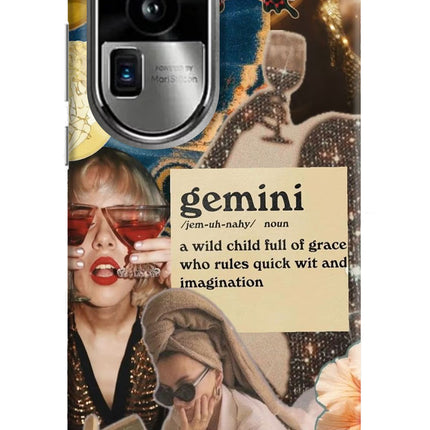 Gemini Zodiac Oppo Reno10 Pro+ 5G Hard Case Back Cover by Casekaro