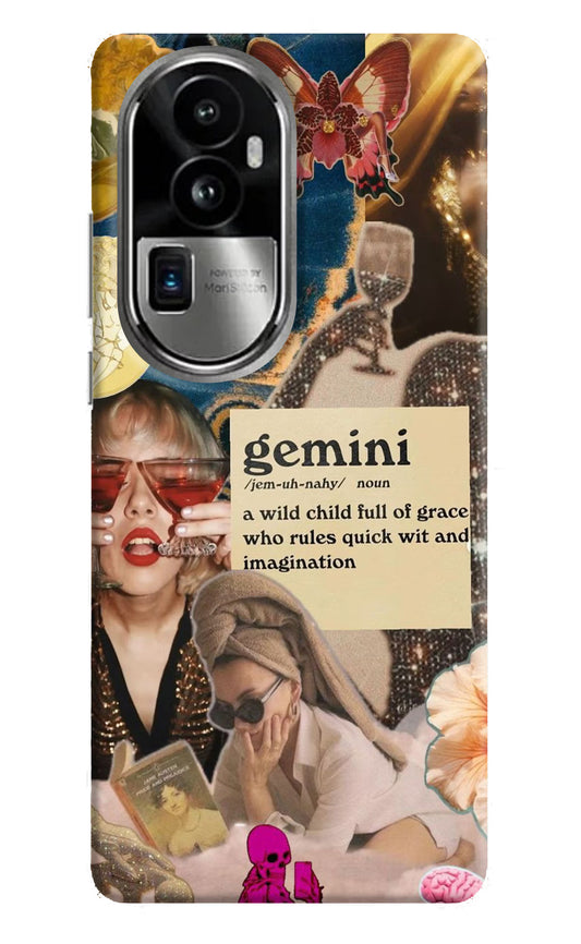 Gemini Zodiac Oppo Reno10 Pro+ 5G Hard Case Back Cover by Casekaro