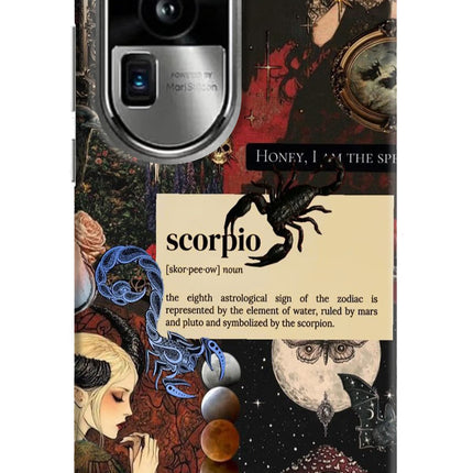 Scorpio Zodiac Oppo Reno10 Pro+ 5G Hard Case Back Cover by Casekaro
