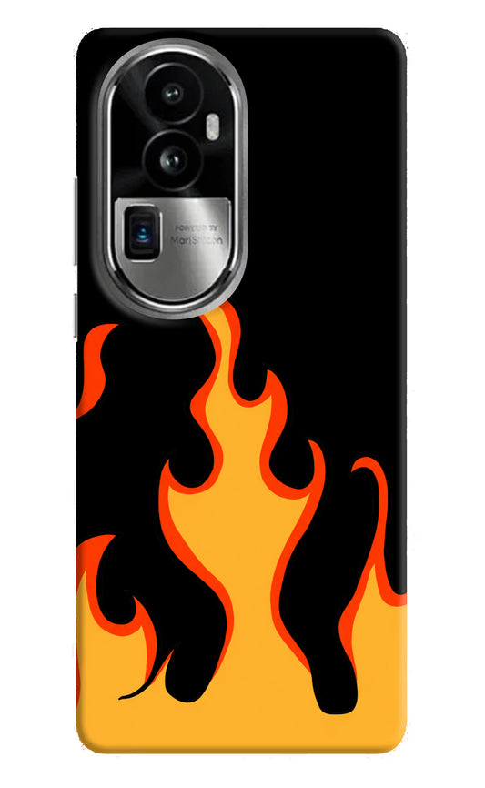 Fired Up – Black Oppo Reno10 Pro+ 5G Hard Case Back Cover by Casekaro