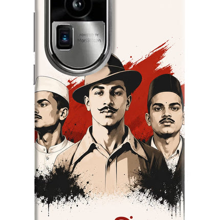 Bhagat Singh Trio Oppo Reno10 Pro+ 5G Hard Case Back Cover by Casekaro