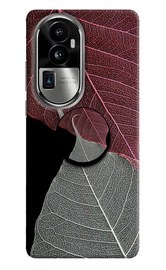 Leaf Pattern Oppo Reno10 Pro+ 5G Pop Case by Casekaro