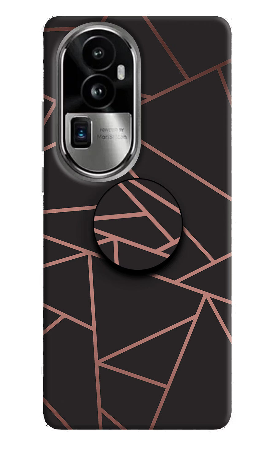 Geometric Pattern Oppo Reno10 Pro+ 5G Pop Case, Hard case