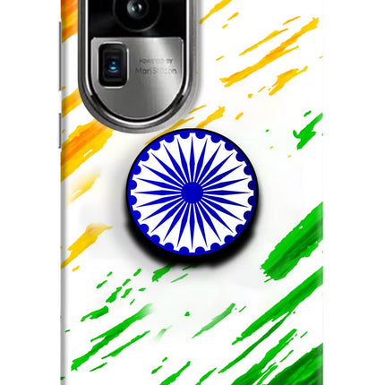 Indian Flag Ashoka Chakra Oppo Reno10 Pro+ 5G Pop Case by Casekaro