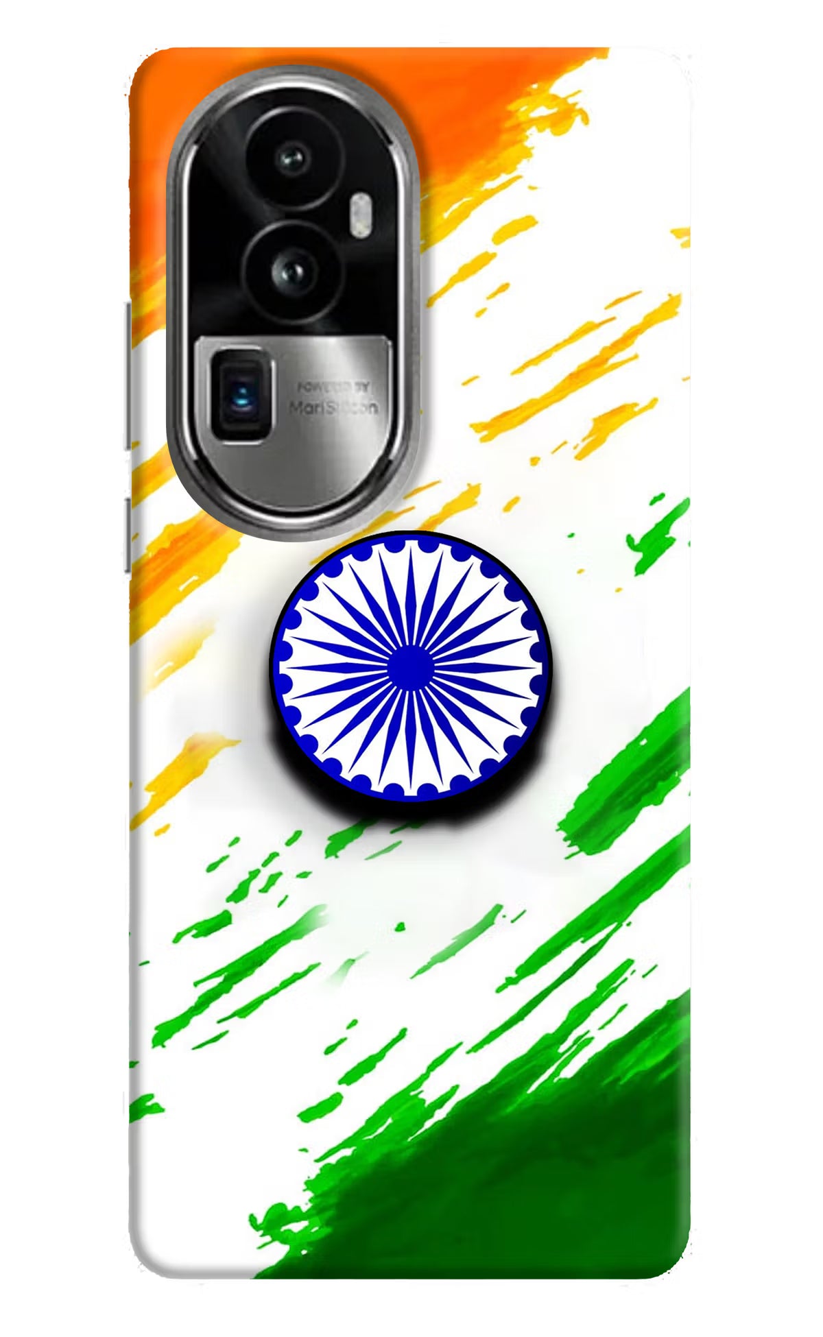 Indian Flag Ashoka Chakra Oppo Reno10 Pro+ 5G Pop Case by Casekaro