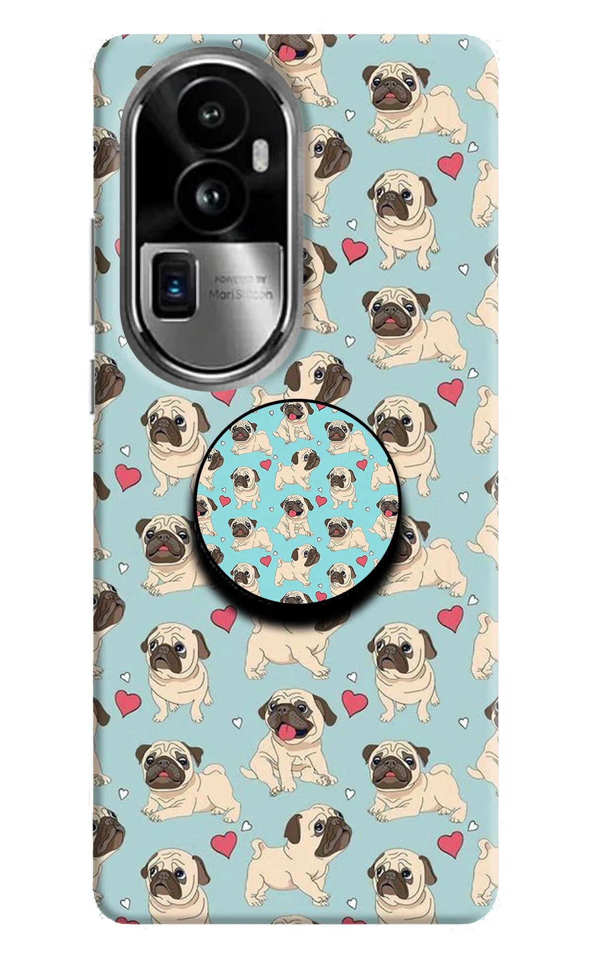 Pug Dog Oppo Reno10 Pro+ 5G Pop Case by Casekaro