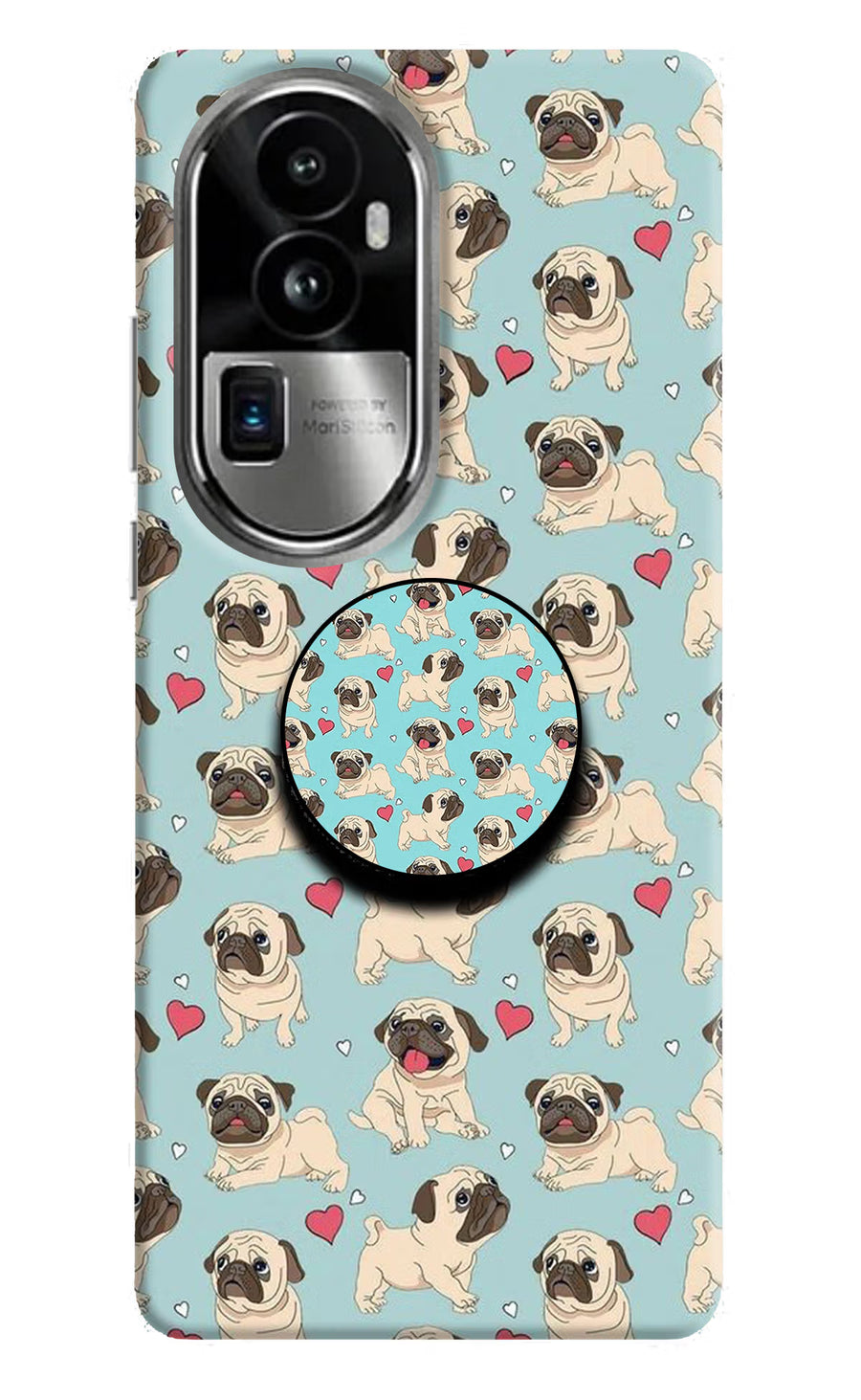 Pug Dog Oppo Reno10 Pro+ 5G Pop Case, Hard case
