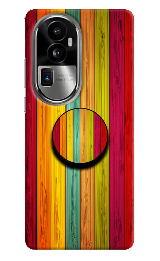 Multicolor Wooden Oppo Reno10 Pro+ 5G Pop Case by Casekaro
