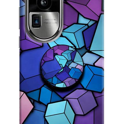 Cubic Abstract Oppo Reno10 Pro+ 5G Pop Case by Casekaro